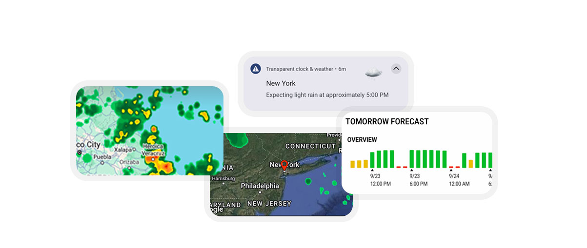 App screenshot: Detailed weather forecast view